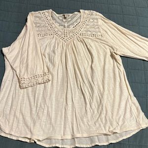 Cream light weight blouse